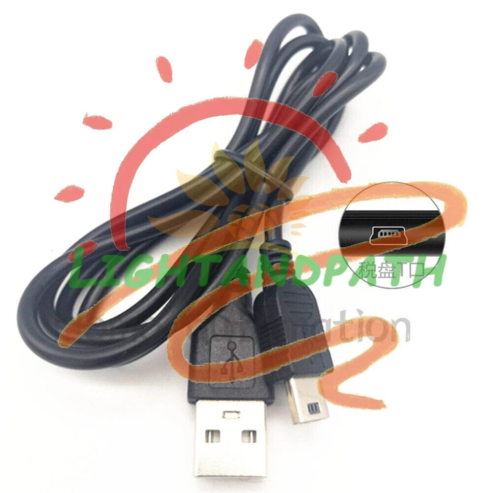 Mini usb T port for old hard disk radio mp3 mp4 Charger cable 80cm 1PCS