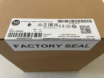 Allen-Bradley 5069-L306ERM CompactLogix 600KB Enet Motion Controller New Sealed - ALLEN-BRADLEY