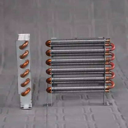 new CP2X6X120 Micro Radiator Condenser Copper Tube Evaporator 12CM FAN 12/24/48/220V