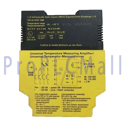 1PC~TURCK IM34-11EX-I 7506630 Temperature measuring amplifier ~
