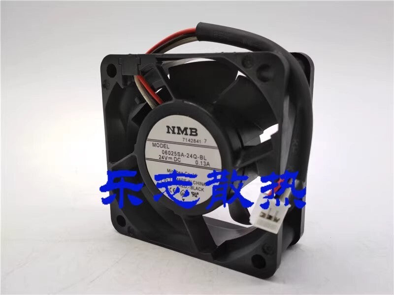 NMB 06025SA-24Q-BL 6025 DC24V 0.13A 6CM 3-Pin Inverter Cooling Fan
