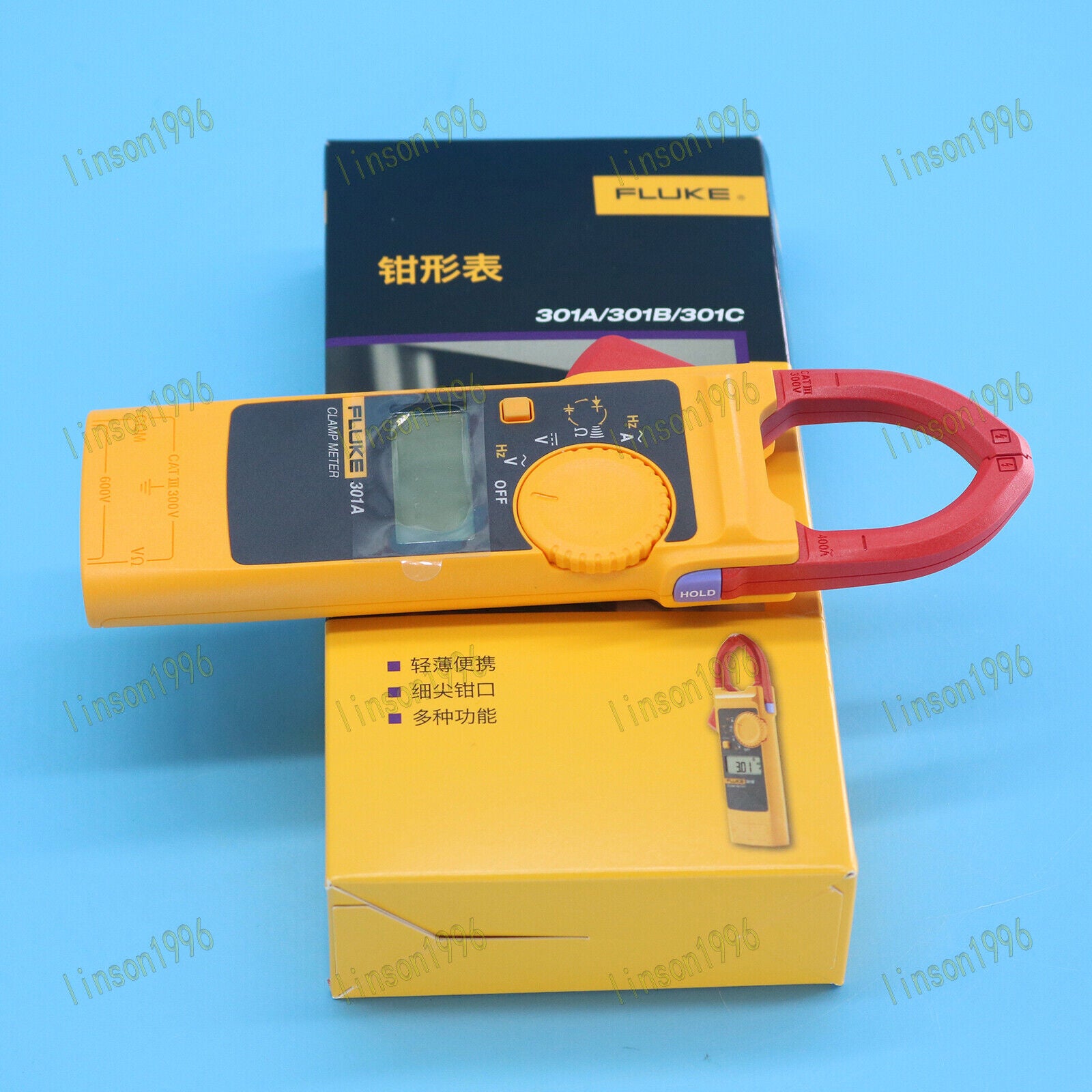 new 1PC  Fluke 301A AC Digital Clamp Meter Voltage Tester Multitester ship Fluke