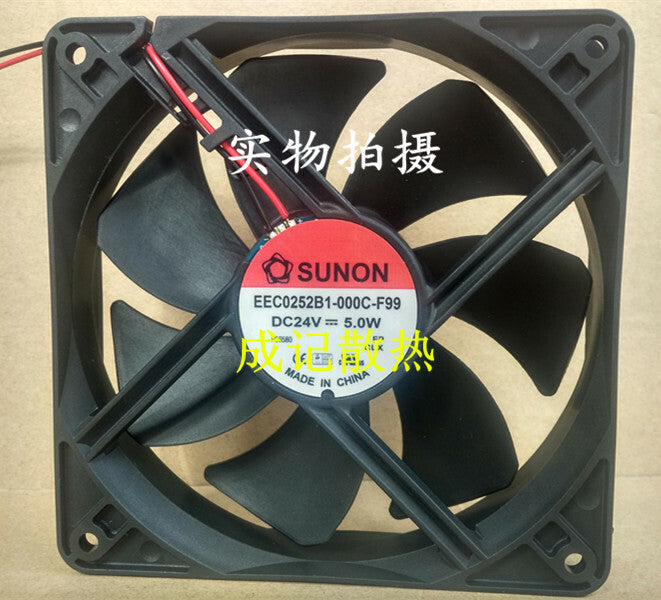 1pcs  SUNON EEC0252B1-000C- F99 24V 5.0W 12cm inverter fan