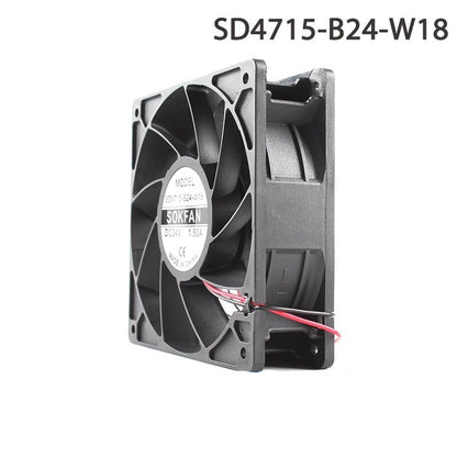 SOKFAN SD4715-B24-W18 12038 24V 1.8A 2-wire variable frequency  compressor fan