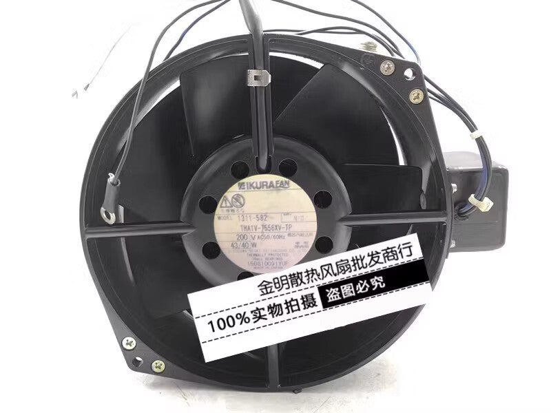 IKURA THA1V-7556XV-TP 200V 43W/40W NO sensor All-metal AC fan