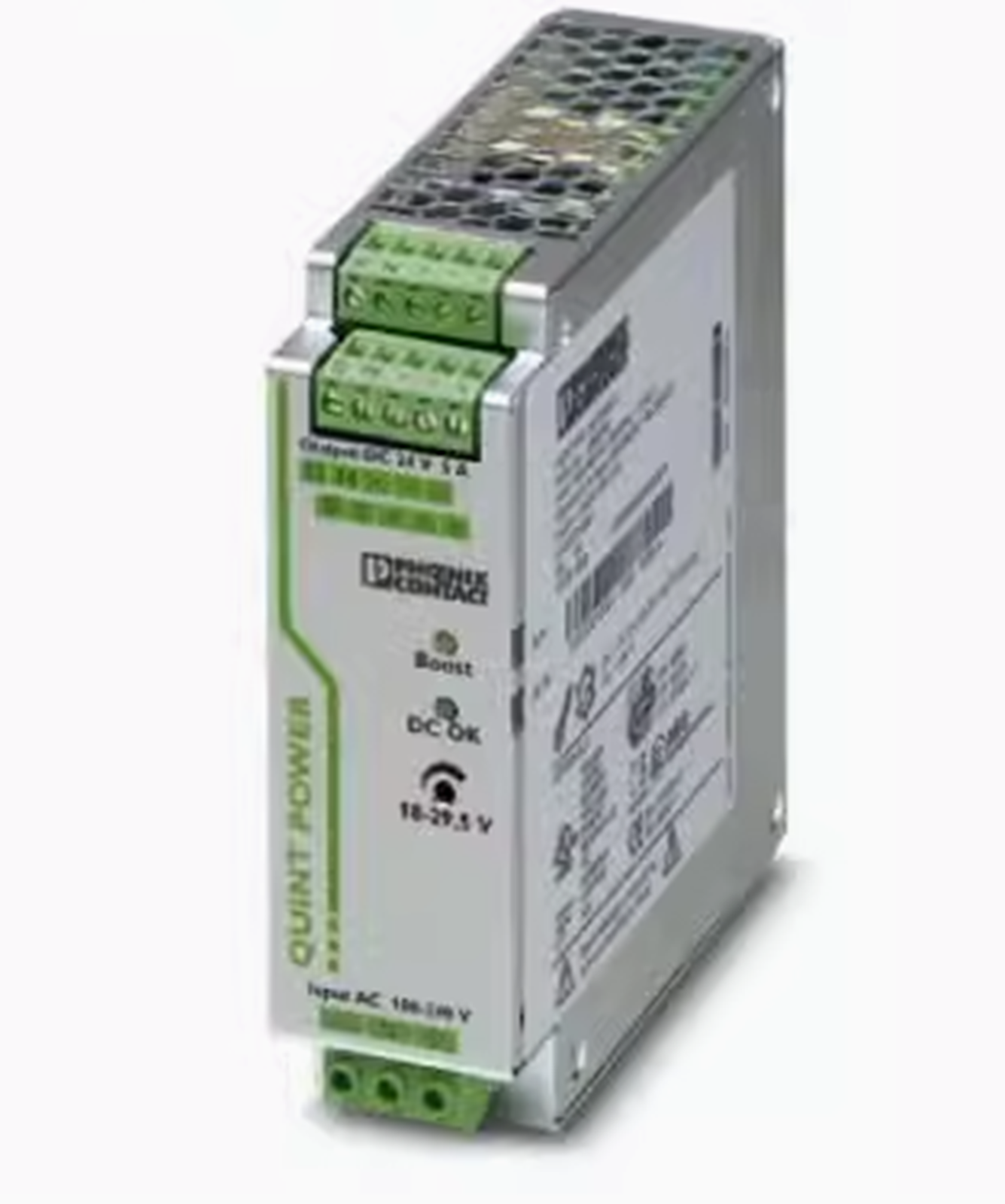 PHOENIX CONTACT QUINT Power Supply, 1AC, 24DC, 500W - PHOENIX