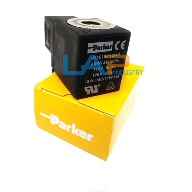 new 1PCS For Parker Solenoid valve coil 491514P3 D400P3 110V 50Hz 120V 60Hz - PARKER