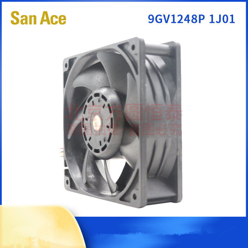 new 1pcs SANYO 9GV1248P1J01 48V 0.75A 12038 12CM 4-wire Server Cooling Fan