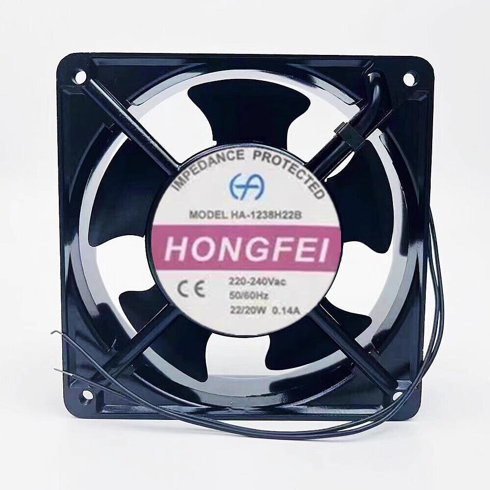 HONGFEI HA-1238H22B AC220V-240V 0.14A 22/20W 12CM Ball Axial Cooling Fan