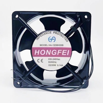 HONGFEI HA-1238H22B AC220V-240V 0.14A 22/20W 12CM Ball Axial Cooling Fan