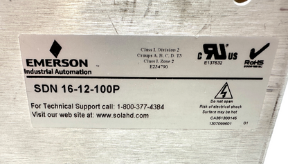 used Sola SDN 16-12-100P Power Supply - SOLA