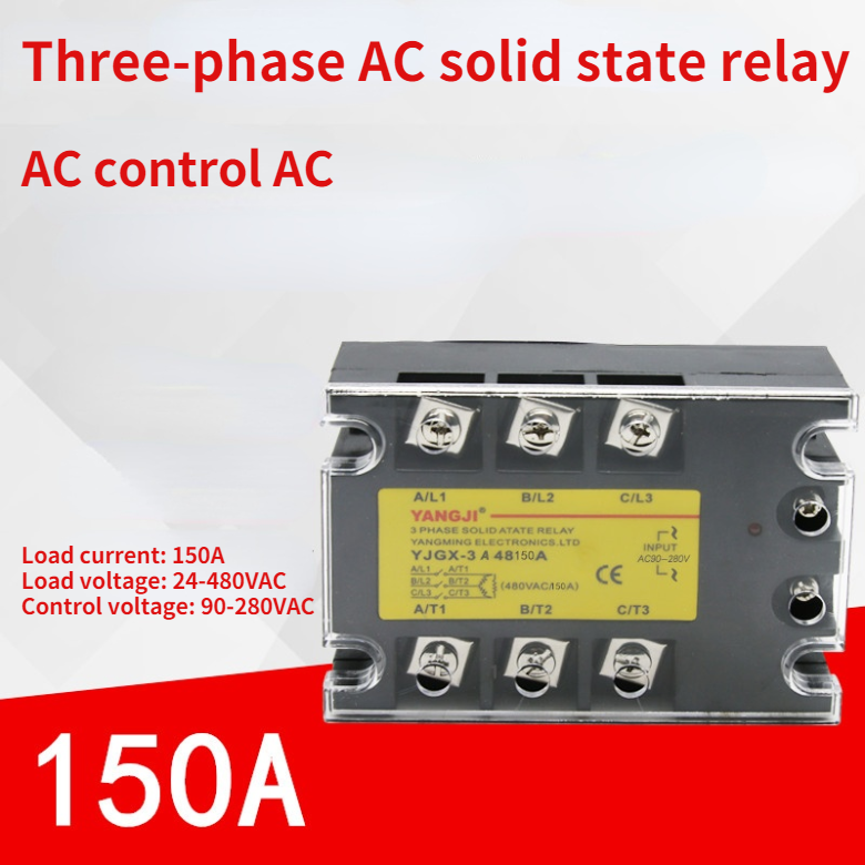 new Three-phase SSR AC control AC AC-AC solid state relay YJGX-3A48150A 480VAC 150A - YJGX
