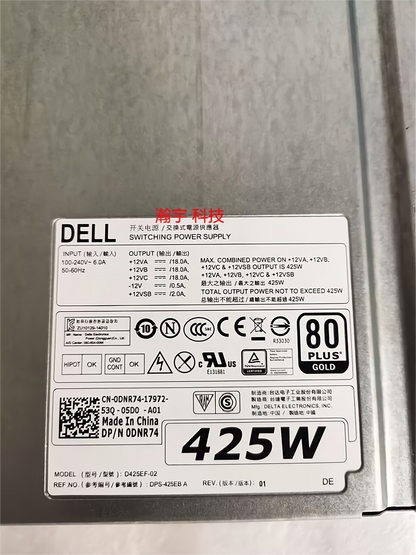 used FOR Dell T5810 Power Supply 425W T7810 Power Supply D425EF-02 0DNR74 0YFY1V - DELL