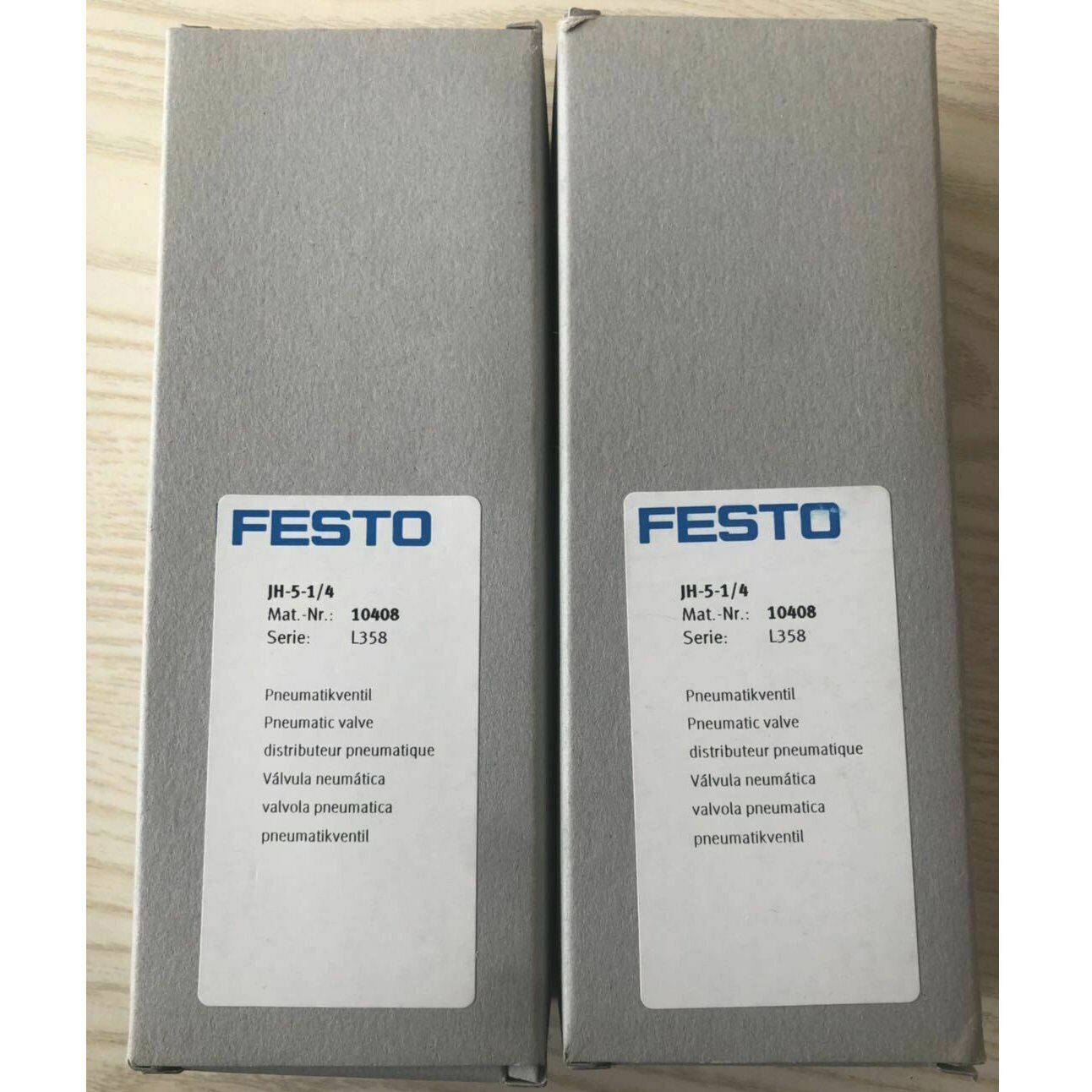 FESTO pneumatic control valve JH-5-1/4 stock - FESTO