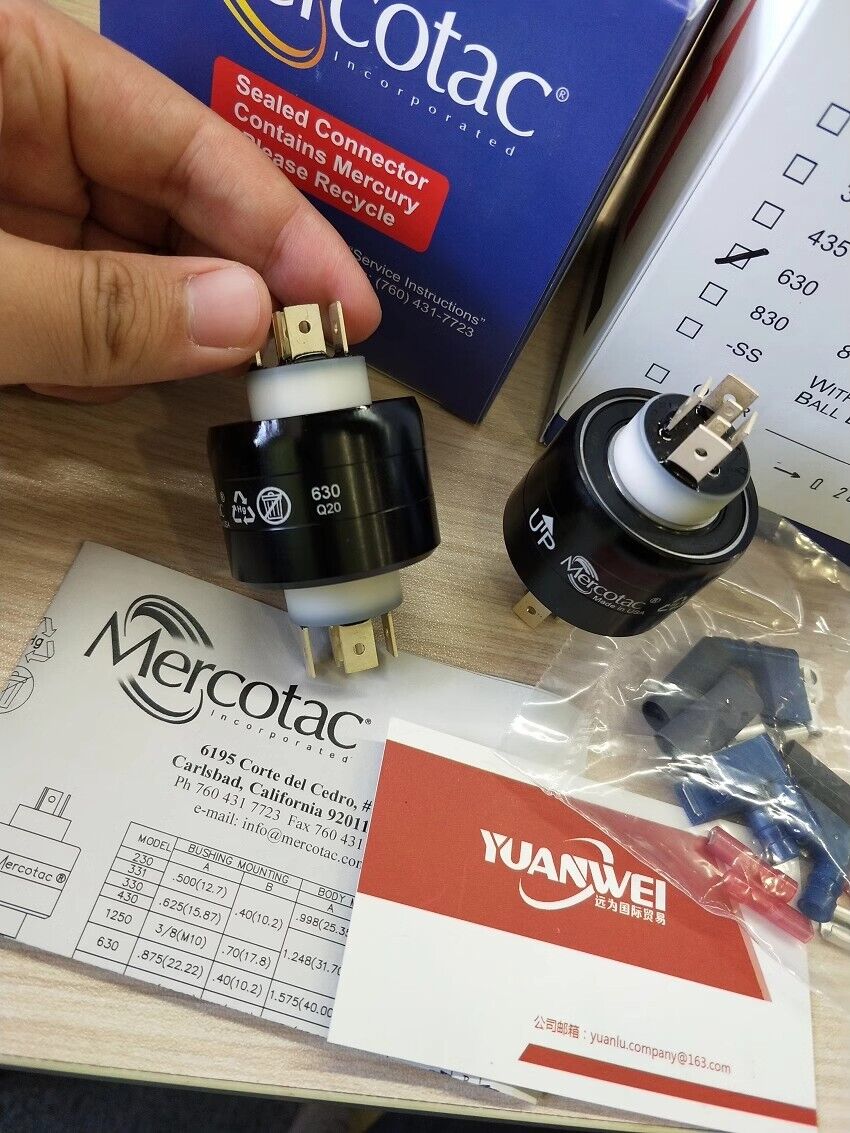 new 1pcs MERCOTAC Mercury Conductive Slip Ring 630 Rotary Connector