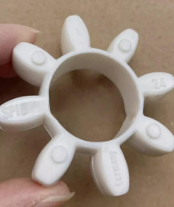 1PC FOR White Cushion Elastomer coupling SPIDEX24