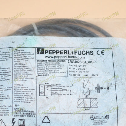 1-Piece Pepperl+Fuchs P+F Sensor 3RG4023-0AG01-PF Stock - PEPPERL+FUCHS