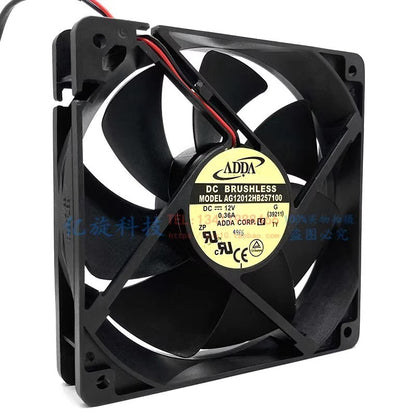 ADDA AG12012HB257100 12025 DC12V 0.36A 12CM 2-Wire Cooling Fan