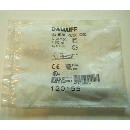 1PC BALLUFF Proximity Sensor BES M12MI-NSC20B-S04G - BALLUFF