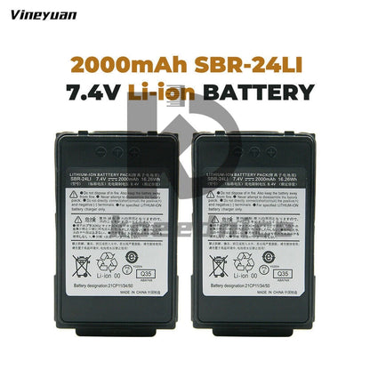 2pc SBR-24LI Battery Replacement for YAESU FT-70D YAESU FT-70DR FT-70DRS Radios