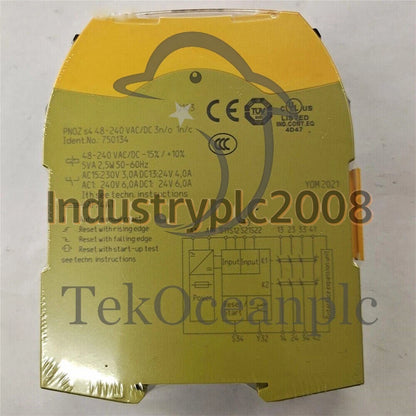 750134 Safety Relay For Pilz PNOZ s4 48-240VACDC 3n/o 1n/c