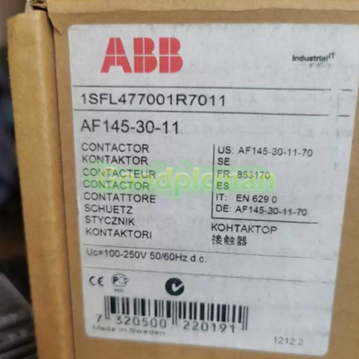 ABB AF145-30-11 Contactor 100-250V 1Pcs/