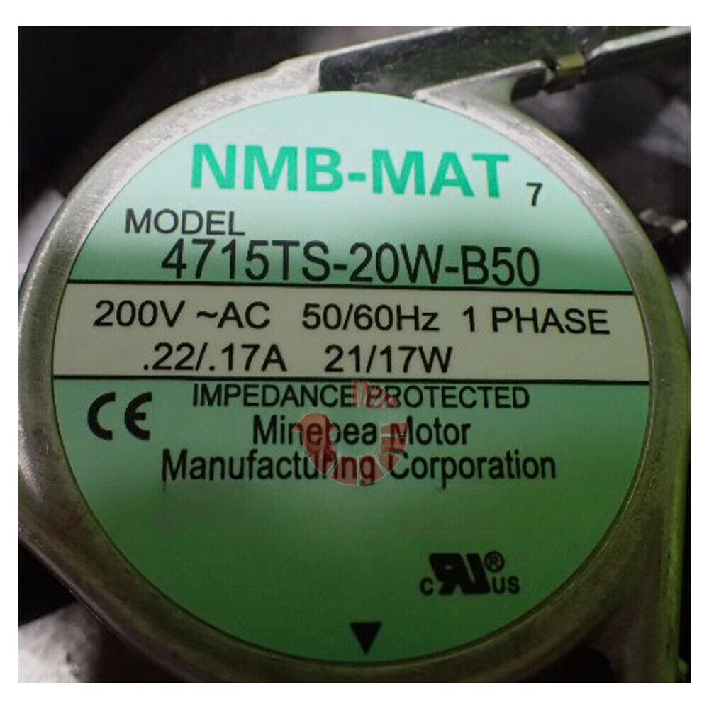 NMB-MAT 4715TS-20W-B50 Axial Fan AC 200V 21/17W 120*38MM