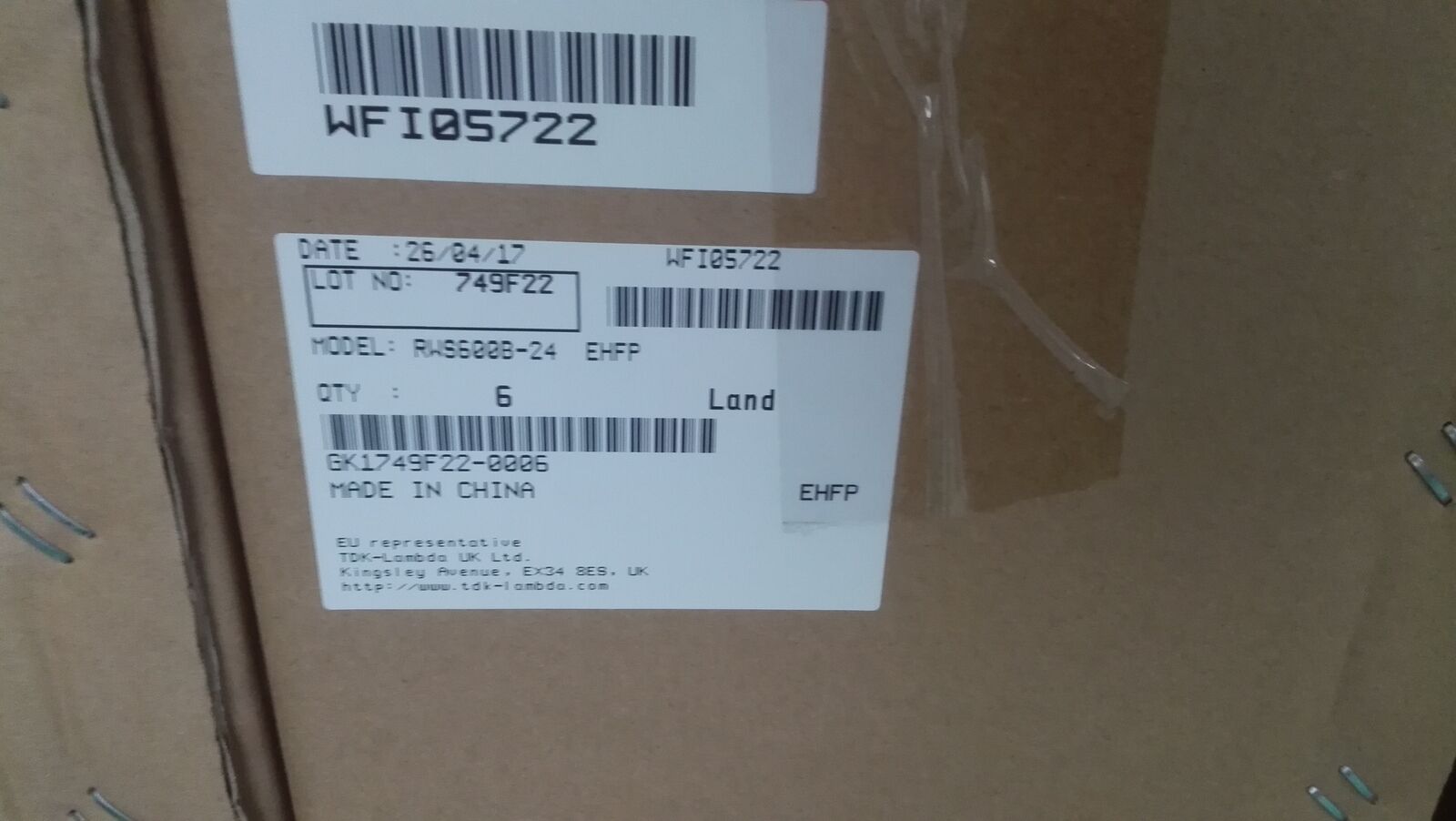 new 1pcs TDK-LAMBDA Power Supply RWS600B-24 Laser Power Supply 24V 25A - TDK-LAMBDA