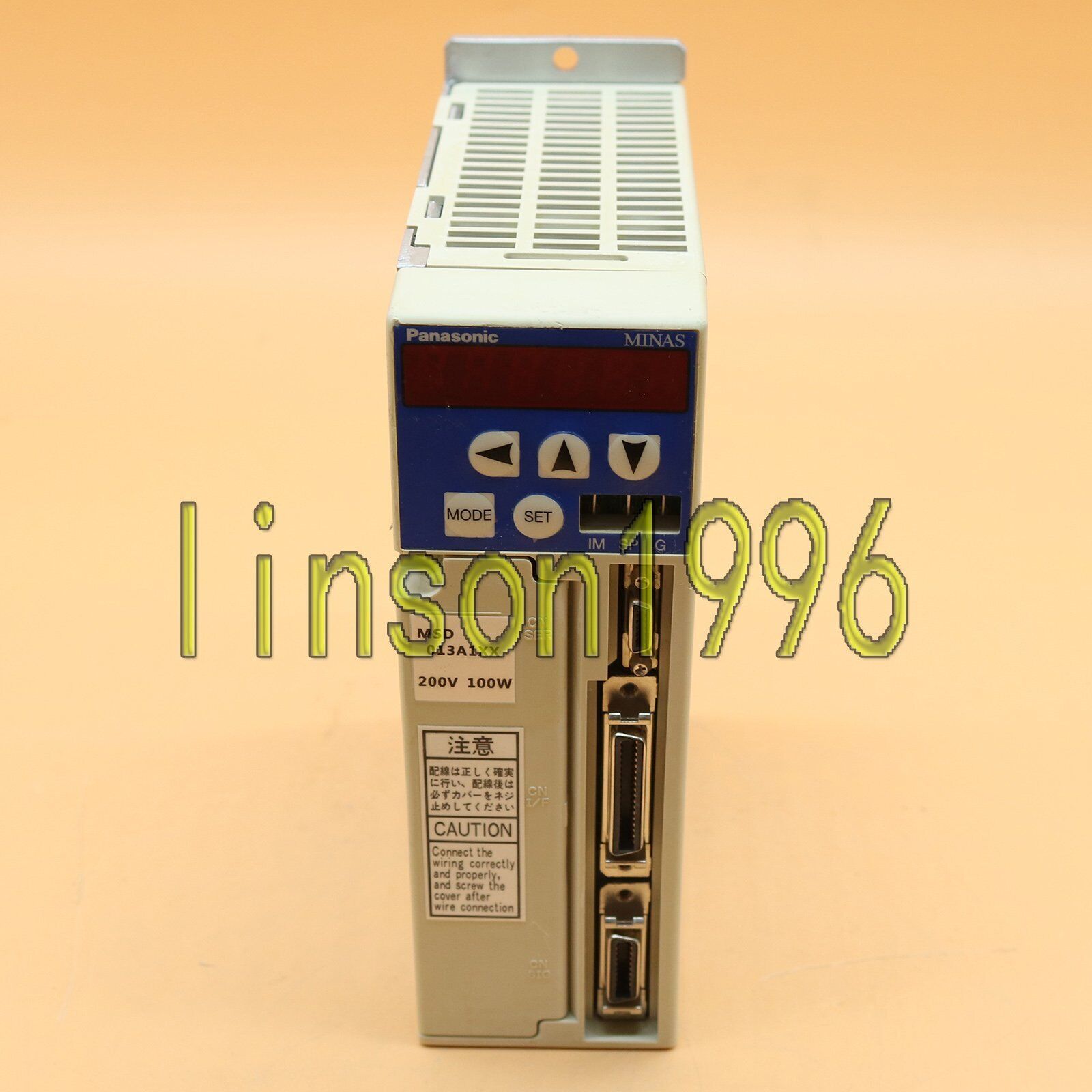 PANASONIC MSD013A1XX AC SERVO DRIVER 1PC 230V 2400 RPM 3.75KW - PANASONIC