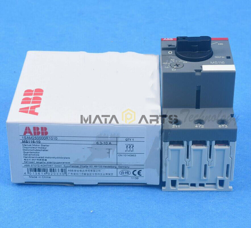 ABB Motor Starter Motor Circuit Breaker MS116-10 6.3-10A - ABB