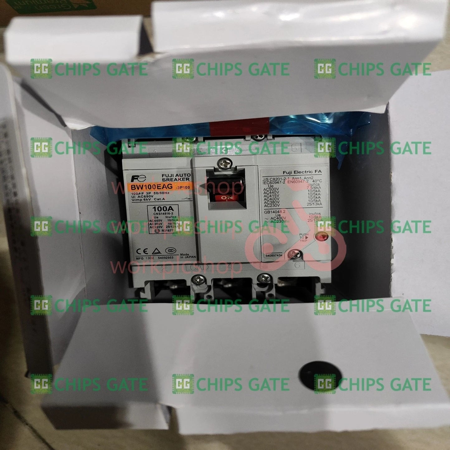 FUJI BW100EAG 3P 100A Circuit breaker