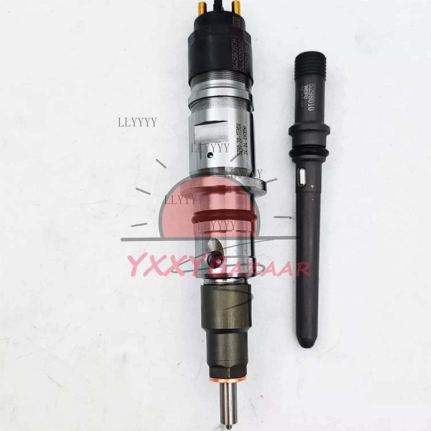 6X Diesel Fuel Injector W/Tubes 0445120050 For Bosch Dodge Ram 2500/3500 6.7L