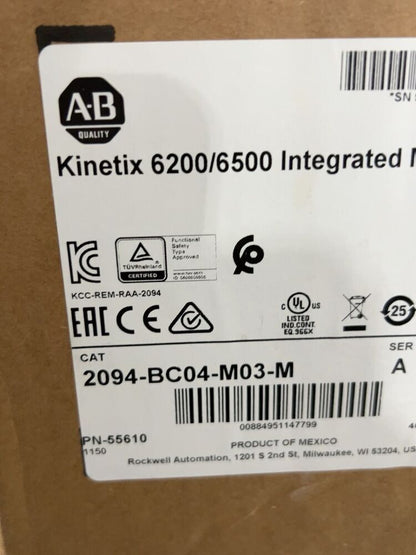 Sealed Allen-Bradley 2094-BC04-M03-M Integrated Shaft Module - ALLEN-BRADLEY
