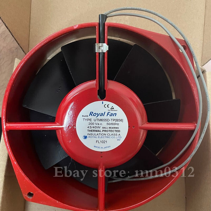 1pc ROYAL FAN UTM655D-TP[B56] 200V 43/40W high temperature resistant cooling fan