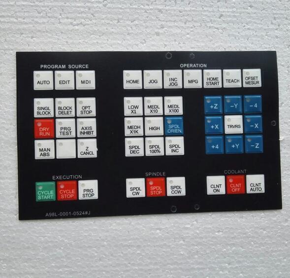 new FANUC A98L-0001-0524#J MEMBRANE OPERATOR KEYPAD KEYSHEET KEYBOARD, SHIP - FANUC