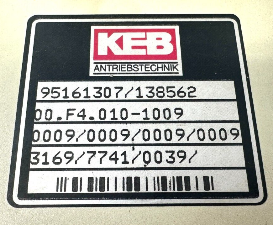 used KEB 00.F4.010-1009 Inverter Panel Display Keypad