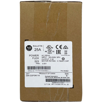 Allen-Bradley PowerFlex 523 AC Drive Factory Sealed 25A-D2P3N114 New - ALLEN-BRADLEY