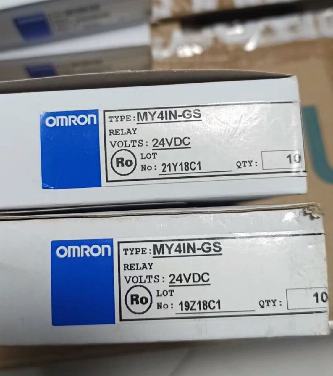 10PCS/1Box Omron MY4INGS Relays 24VDC 220V/240VAC  Free Ship