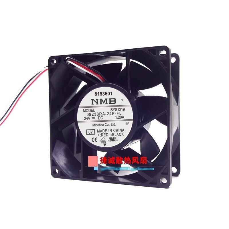 NMB 09238RA-24P-FL 24V 1.20A 9038 9CM ball converter cooling fan