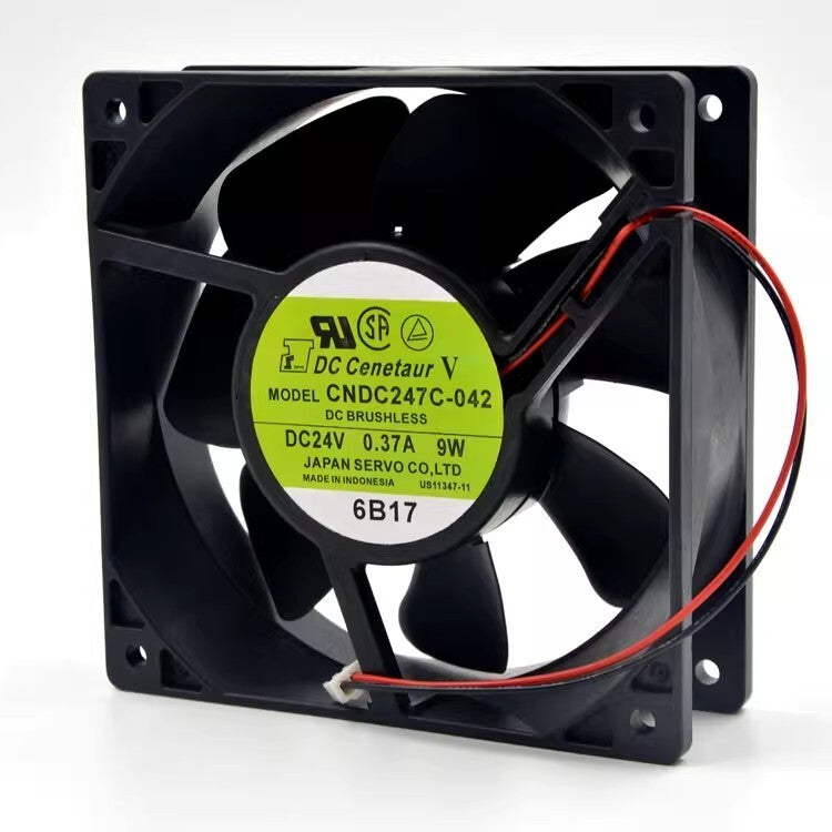 SERVO CNDC247C-042 24V 0.37A 9W 120*120*38MM 2-Pin Inverter Cooling Fan