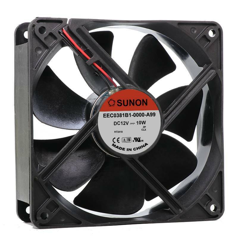 new SUNON EEC0381B1-0000-A99 12V 10W 12038 12CM 2-wire DC cooling fan - SUNON