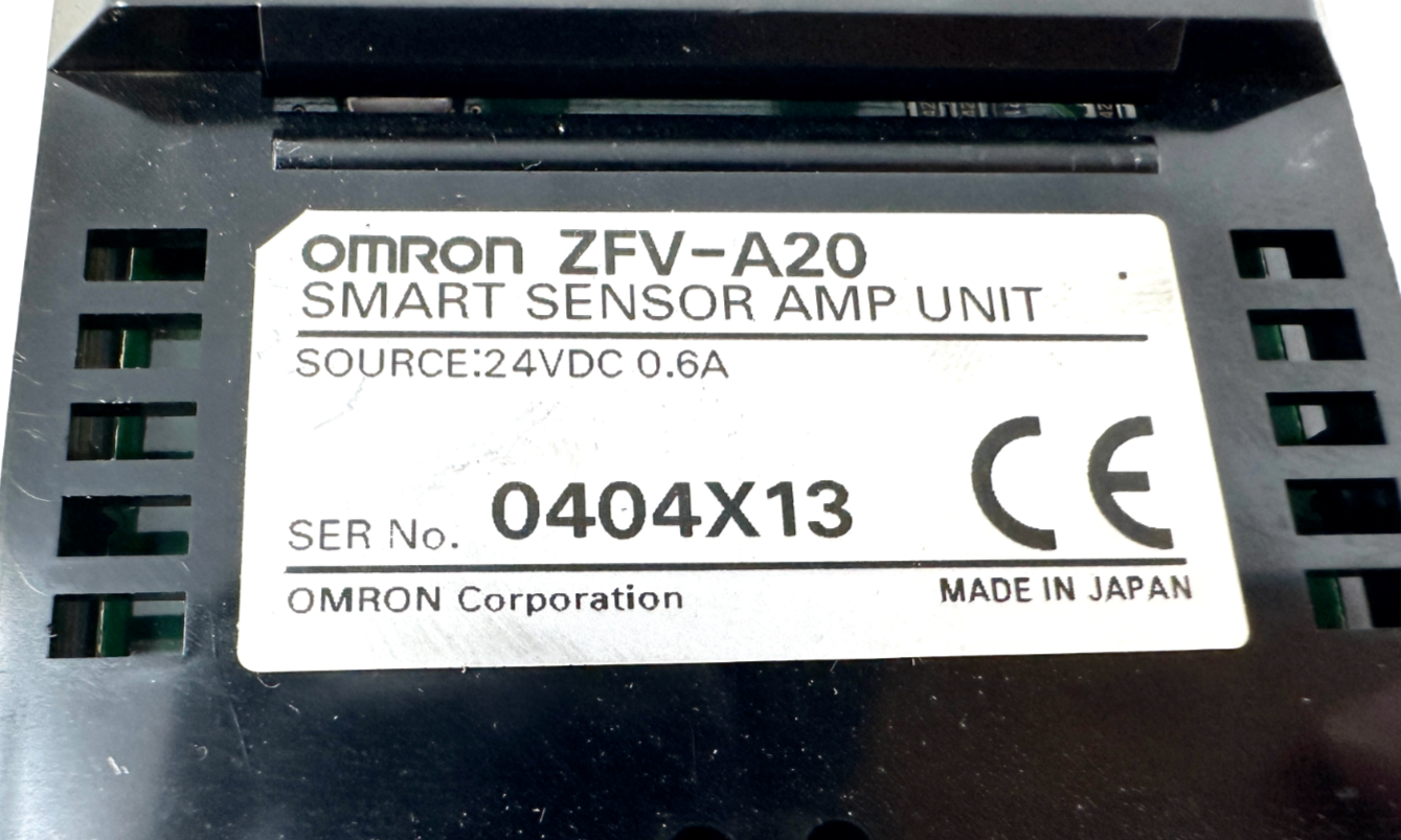 used Omron ZFV-A20 Smart Sensor *Cord Cut Short* - OMRON