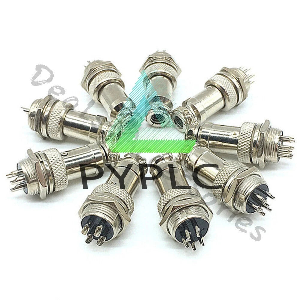 GX16/GX20/GX12 Ation Plug Male&Female Wire Panel Metal Connector 2/3/4/5/6Pin