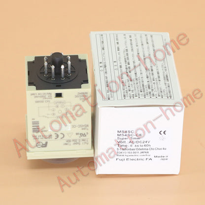 FUJI Time Relay MS4SC-CE 24VDC/AC 0.6s to 60h In - FUJI