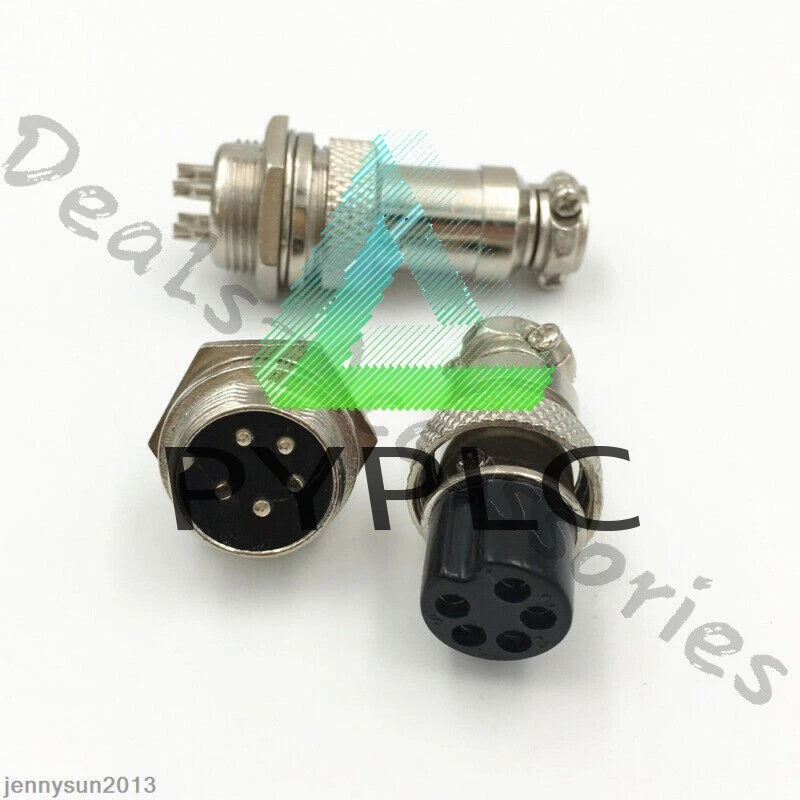 GX16/GX20/GX12 Ation Plug Male&Female Wire Panel Metal Connector 2/3/4/5/6Pin