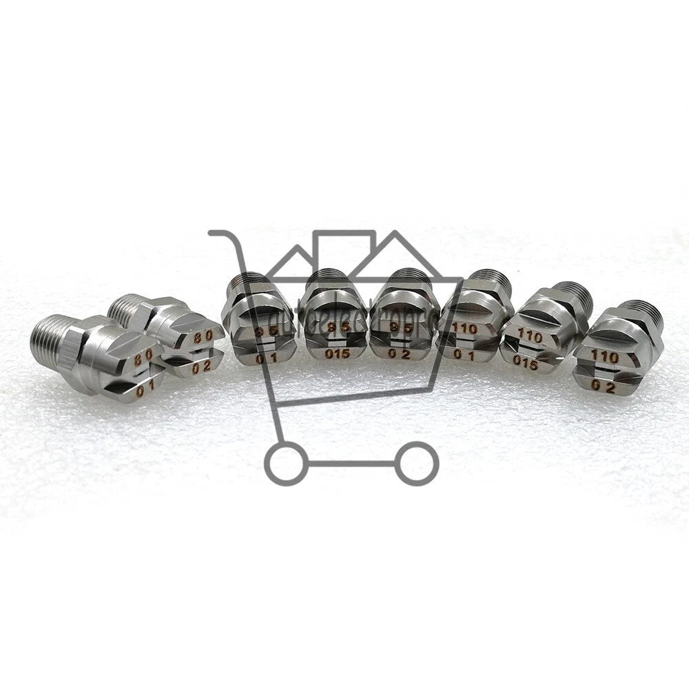 20 pieces 1/4" Vee Jet Flat Fan Spray Nozzle Industrial factory Cleaning Dusting