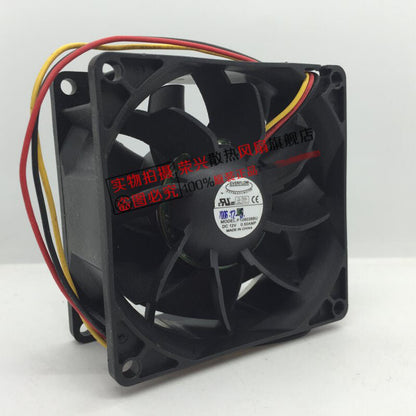 EVERFLOW F128038BU 8038 12V 0.50AMP 3-wire 8cm cooling fan