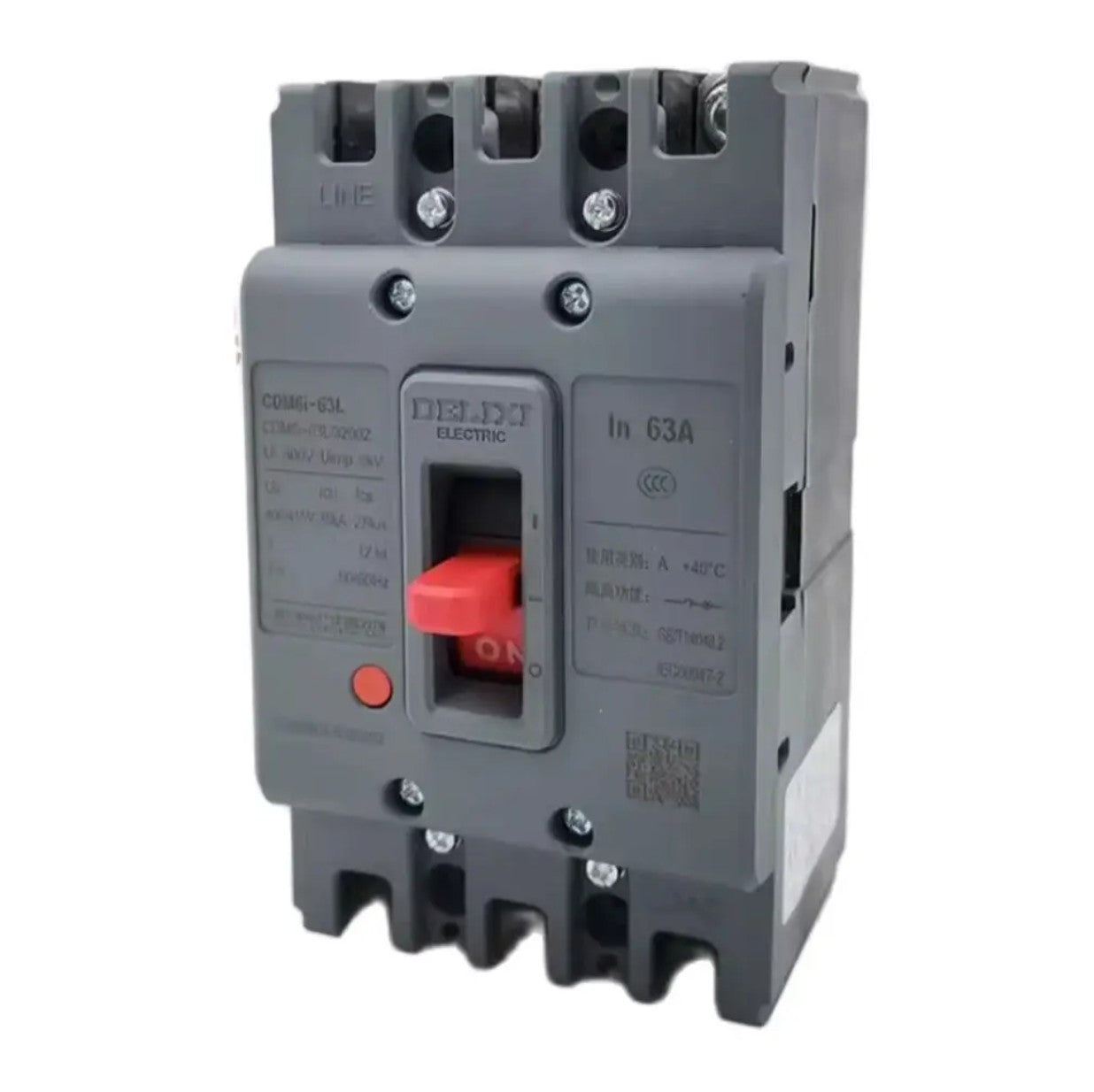 Delixi CDM6i Series CDM6i-63L/32002 Molded Case Circuit Breaker 3P