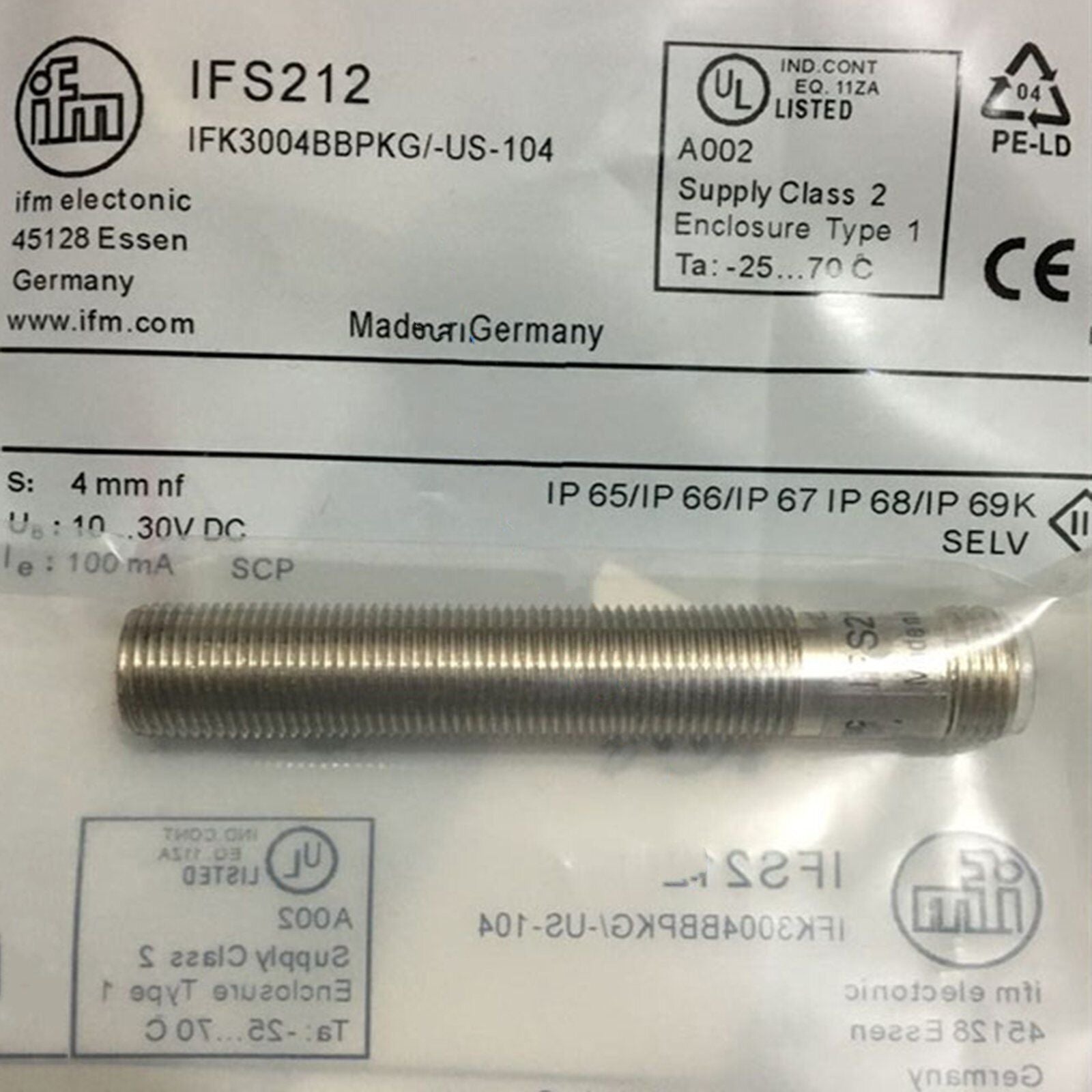 new  IFM IFS212 Inductive Proximity Sensor#QW