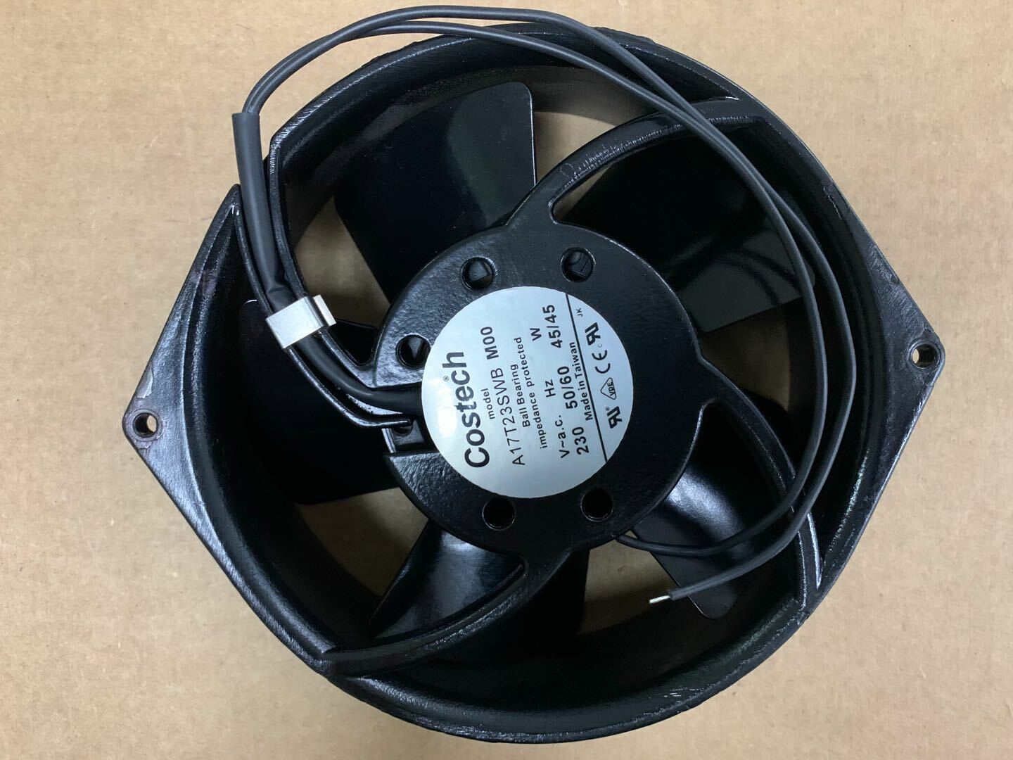 new Costech A17T23SWB M00 fan All metal iron fan blade AC230V 45W